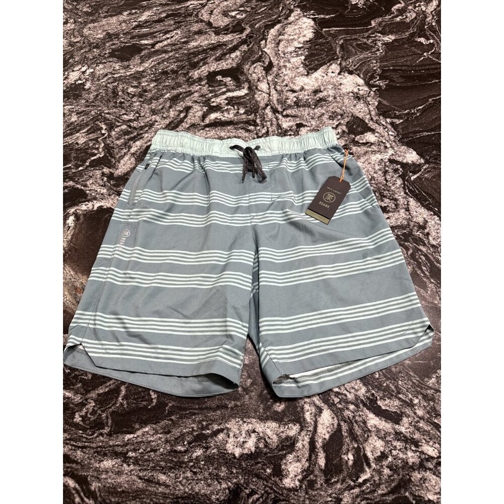 Roark Run Amok Serrano Shorts 4 Way Stretch Grey Blue Mens Size S NWT $68 RS301